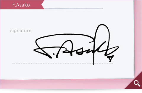 F.Asako的簽名範例