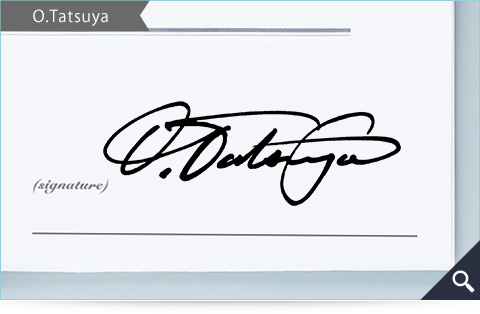 O.Tatsuya的簽名範例
